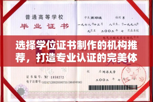 济南选择学位证书制作的机构推荐，打造专业认证的完美体验