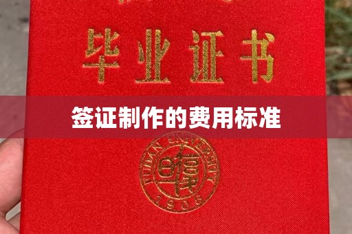 济南签证制作的费用标准