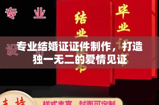 济南专业结婚证证件制作，打造独一无二的爱情见证